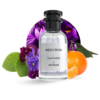 Addiction unisex fragrance with notes of saffron, mandarin, osmanthus, suede, musk, and patchouli, inspired by Ganymede.